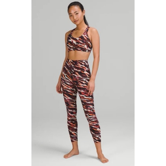 lululemon athletica Pants - Lululemon Lunar‎ New Align High Rise Pant 25” Rare Tiger Tide Smoky Red Multi